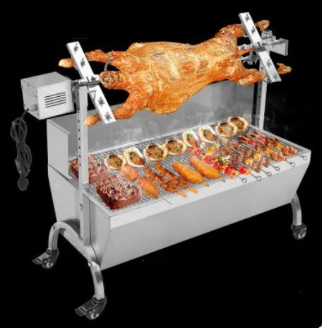 Barbecue Grill with Windshield/ Auto Charcoal Barbecue Roaster