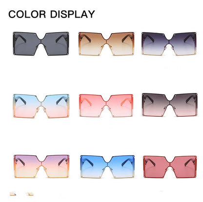 Square Sunglasses Oversized Shades UV400
