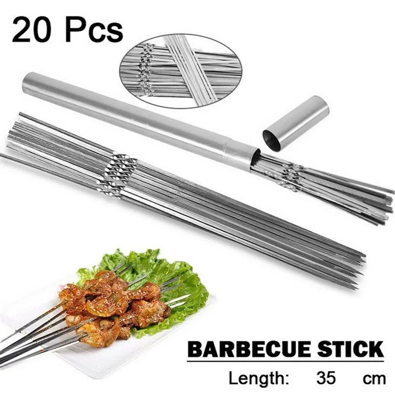 BBQ Needle Sticks Metal Flat for Grill.